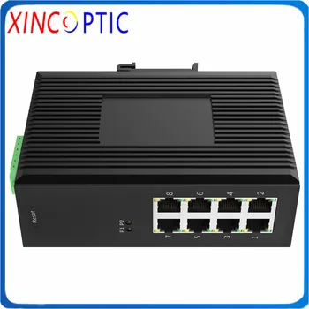 8*10/100/1000Base-T Managed Industrial Switch,8 ports Gigabit Ethernet Switch,1000M Managed Industrial Ethernet Fiber Optic POE
8*10/100/1000Base-T Managed Industrial Switch,8 ports Gigabit Ethernet Switch,1000M Managed Industrial Ethernet Fiber Optic POE