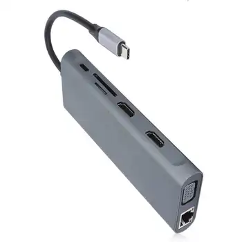 12 In 1 USB C Hub 12 In 1 Docking Station Easy Data Transmission for HD 4K Output and Triple Display
12 In 1 USB C Hub 12 In 1 Docking Station Easy Data Transmission for HD 4K Output and Triple Display