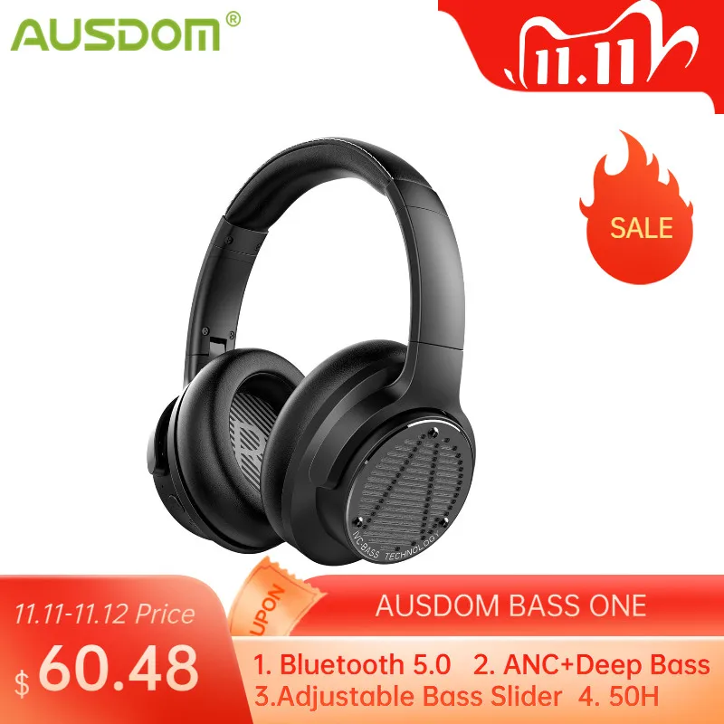 AUSDOM BASS ONE Headphones Wireless Bluetooth TypeC 750mAh Fast Charging Deep Bass Subwoofer ANC Wireless Headsets For DJ MUSIC
AUSDOM BASS ONE Headphones Wireless Bluetooth TypeC 750mAh Fast Charging Deep Bass Subwoofer ANC Wireless Headsets For DJ MUSIC