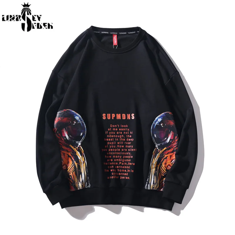 Harajuku Sweatshirt Space Walk Spaceman Pullover HipHop Print Letters Fashion Streetwear Men Hoody Sweatshirt Autumn Outwear
Harajuku Sweatshirt Space Walk Spaceman Pullover HipHop Print Letters Fashion Streetwear Men Hoody Sweatshirt Autumn Outwear