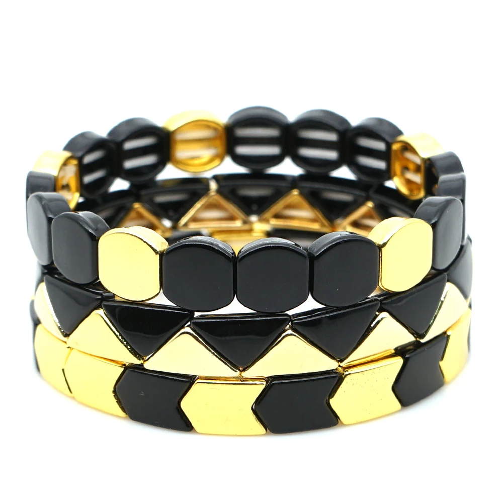 Shinus Classic Bracelet Men Stackable Paint Enamel Tile Bracelets Gold Pulseras Mujer 2019 Bangles high quality Fashion Jewelry
Shinus Classic Bracelet Men Stackable Paint Enamel Tile Bracelets Gold Pulseras Mujer 2019 Bangles high quality Fashion Jewelry