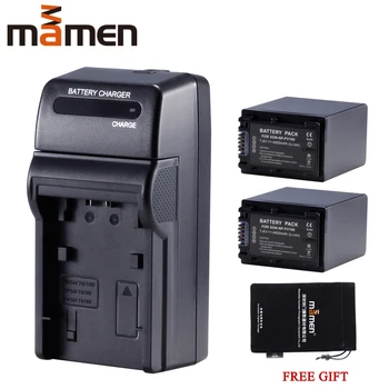 Mamen 2pcs 4400mAh NP FV100 NP-FV100 NPFV100 Digital Camera Battery +Single Charger For Sony NP-FV30 NP-FV50 NP-FV70 SX83E SX63E 
Mamen 2pcs 4400mAh NP FV100 NP-FV100 NPFV100 Digital Camera Battery +Single Charger For Sony NP-FV30 NP-FV50 NP-FV70 SX83E SX63E
