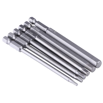 SHGO HOT-6Pcs 100Mm Length 1/4 Inch Hex Screwdriver Bit Set Shank Magnetic Hexagon Head H2.5 H3 H4 H5 H6 H8 Drill 1 Screwdriver 
SHGO HOT-6Pcs 100Mm Length 1/4 Inch Hex Screwdriver Bit Set Shank Magnetic Hexagon Head H2.5 H3 H4 H5 H6 H8 Drill 1 Screwdriver