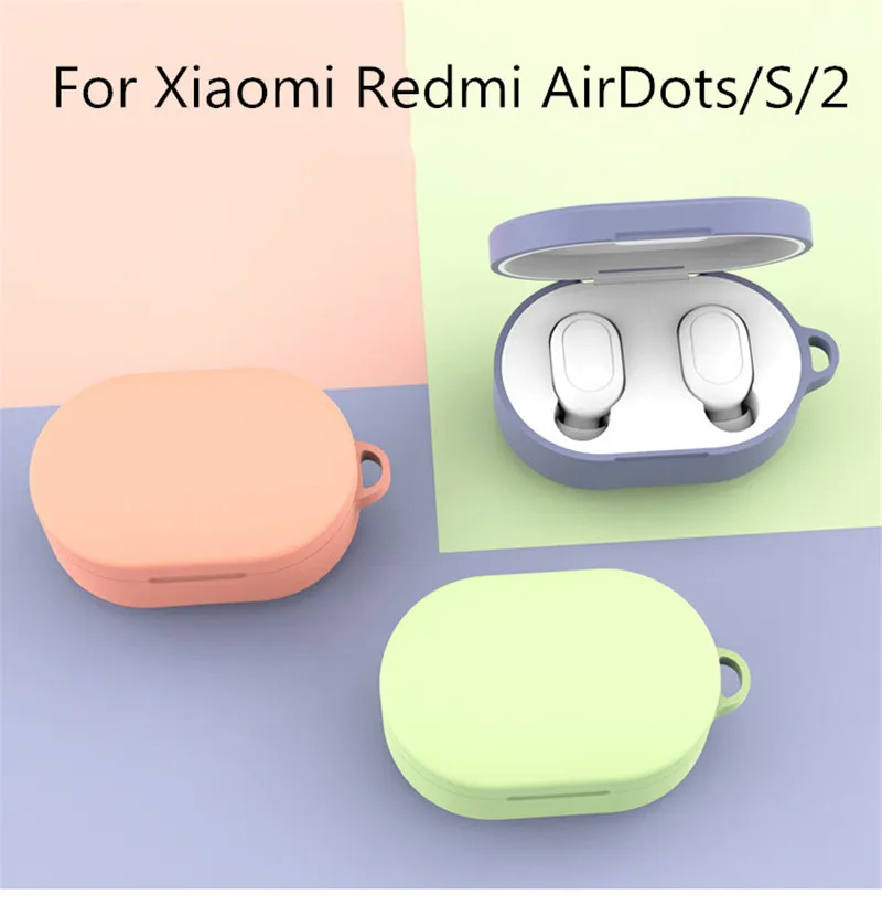 Силиконовый чехол для наушников Xiaomi MI Redmi AirDots S 2 TWS Bluetooth наушники беспроводная