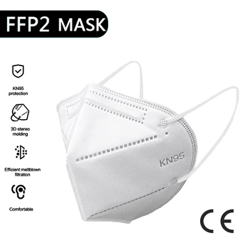 50 pcs KN95 Face Masks FFP2 5-Layers Filtering Dustproof Safety Nonwoven Earloop Disposable Cover Mouth Dust Mask Fast Shipping
50 pcs KN95 Face Masks FFP2 5-Layers Filtering Dustproof Safety Nonwoven Earloop Disposable Cover Mouth Dust Mask Fast Shipping