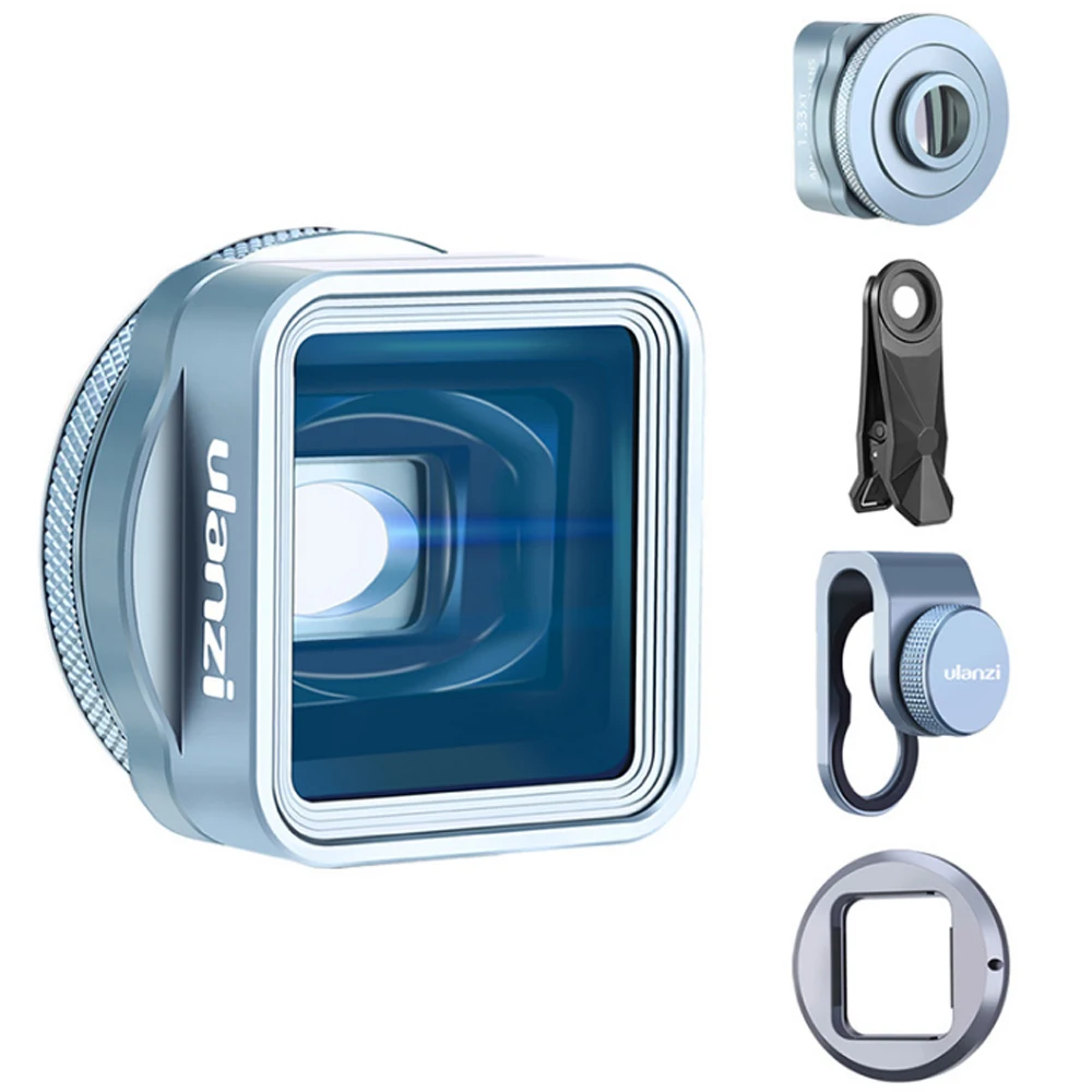 Ulanzi 1.33XT Anamorphic Lens Photography Widescreen Movie Videomaker Filmmaker with 52mm Camera Filter Adapter for Smartphone
Ulanzi 1.33XT Anamorphic Lens Photography Widescreen Movie Videomaker Filmmaker with 52mm Camera Filter Adapter for Smartphone