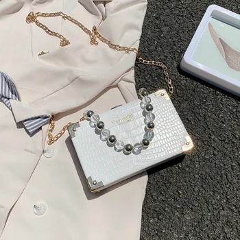 Serpentine Pattern Crossbody Bag for Women 2020 Fashion Pearl Decoration Box Bag Ladies Chain Purses and Handbags Louie Vuiton 
Serpentine Pattern Crossbody Bag for Women 2020 Fashion Pearl Decoration Box Bag Ladies Chain Purses and Handbags Louie Vuiton