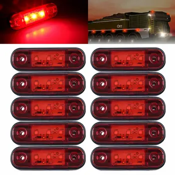 10PCS 12V 24V 3 LED Side Marker Indicator Light Trailer Truck Bus Lorry Van Waterproof Car Side Marker Light
10PCS 12V 24V 3 LED Side Marker Indicator Light Trailer Truck Bus Lorry Van Waterproof Car Side Marker Light