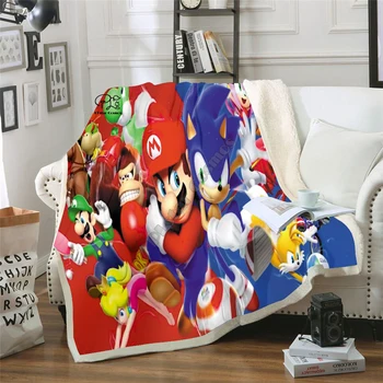 Plstar Cosmos Cartoon Anime Super Sonic Blanket 3D print Sherpa Blanket on Bed Home Textiles Dreamlike style-1
Plstar Cosmos Cartoon Anime Super Sonic Blanket 3D print Sherpa Blanket on Bed Home Textiles Dreamlike style-1