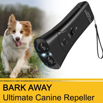 

Ultrasonic Dog Chaser Stops Aggressive Animal Pet Dog Repeller Anti Barking Stop Bark Training Flashlight Outdoor Pet Supplies