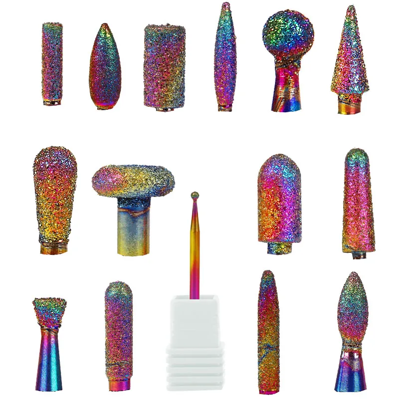 Nail Drill Bits Rainbow Rotary Burr Mills Cutter Punte Fresa Unghie Mariuhana Diamond Milling Cutter For Nail ART Manicure Tools
Nail Drill Bits Rainbow Rotary Burr Mills Cutter Punte Fresa Unghie Mariuhana Diamond Milling Cutter For Nail ART Manicure Tools