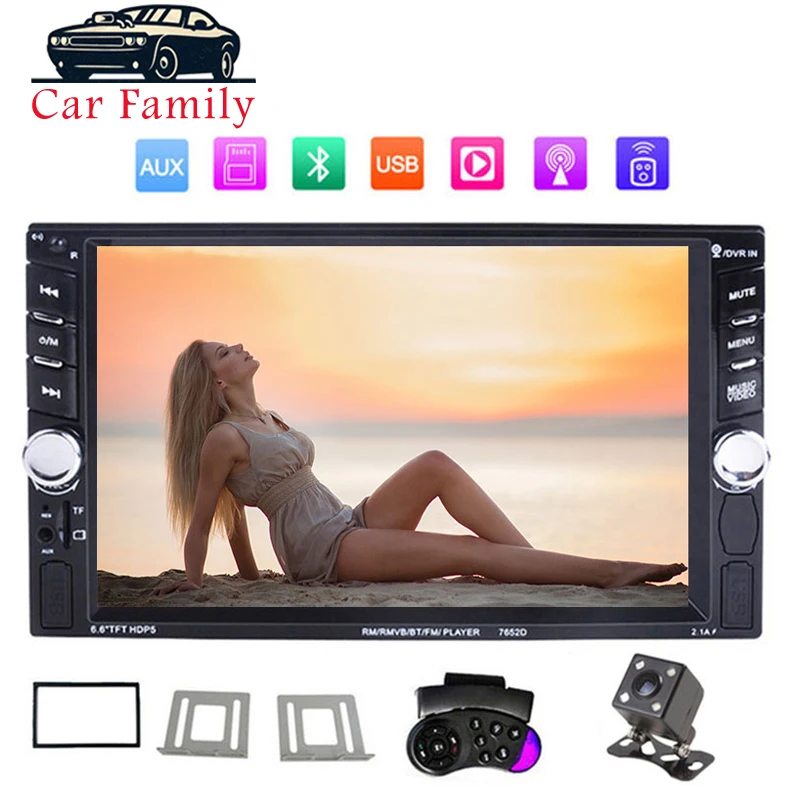 Car Family Car Radio 2 din 7" Inch HD Multimidia MP5 Player Touch Screen Autoradio Digital Display Bluetooth USB Rearview Camera
Car Family Car Radio 2 din 7" Inch HD Multimidia MP5 Player Touch Screen Autoradio Digital Display Bluetooth USB Rearview Camera