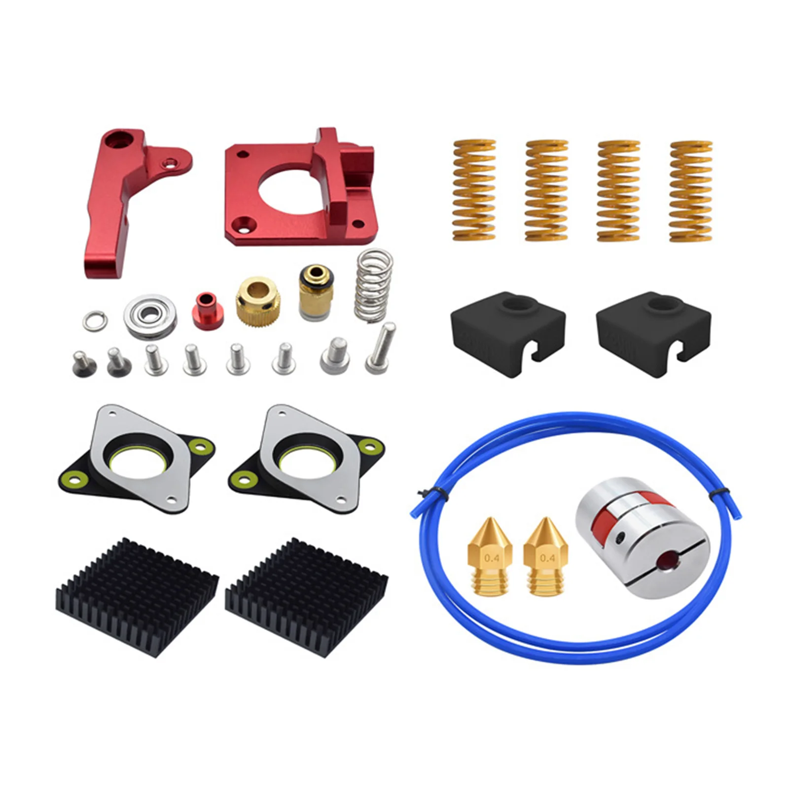 3D Printer Accessories Extruder Feeder and Leveling Spring and Silicone Sleeve and Motor Dampers Kit for CR-10 Ender-3 3D Printe
3D Printer Accessories Extruder Feeder and Leveling Spring and Silicone Sleeve and Motor Dampers Kit for CR-10 Ender-3 3D Printe