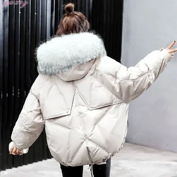 2019 Oversize women Winter Puffer Jacket Parkas Fur Hooded Cotton Padded Female Coat Warm Outwear Overcoat Womens
2019 Oversize women Winter Puffer Jacket Parkas Fur Hooded Cotton Padded Female Coat Warm Outwear Overcoat Womens