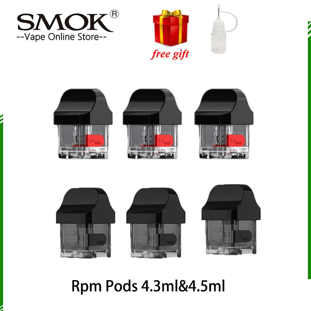3pcs/pack SMOK RPM40 Pod Cartridge 4.3ml no coils for RPM Coil & 4.5ML with Nord Coils Tank Atomizer RPM40 Vape Kit Vaporizer
3pcs/pack SMOK RPM40 Pod Cartridge 4.3ml no coils for RPM Coil & 4.5ML with Nord Coils Tank Atomizer RPM40 Vape Kit Vaporizer