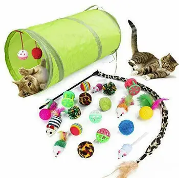 Hipidog Cat Toy Mouse Fish Ball 21Pcs Pet Toys Cat Toys Interactive Feather Wand Cat Toy Set
Hipidog Cat Toy Mouse Fish Ball 21Pcs Pet Toys Cat Toys Interactive Feather Wand Cat Toy Set