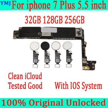 Tested Good For iphone 7 Plus Motherboard With Touch ID Original unlocked for iphone 7P Mainboard 32GB/128GB /256GB plate
Tested Good For iphone 7 Plus Motherboard With Touch ID Original unlocked for iphone 7P Mainboard 32GB/128GB /256GB plate