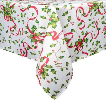 Eforcurtain Christmas Tablecloth Ribbon Floral Kitchen Table Waterproof Rectangular Holidays Table Cover Tea Table
Eforcurtain Christmas Tablecloth Ribbon Floral Kitchen Table Waterproof Rectangular Holidays Table Cover Tea Table