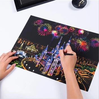 Kids Toy Baby Funny Toys For Boy Girl 40.5*28.5cm Magic Scratch Art Painting Paper With Drawing Stick Kids birthday gift
Kids Toy Baby Funny Toys For Boy Girl 40.5*28.5cm Magic Scratch Art Painting Paper With Drawing Stick Kids birthday gift