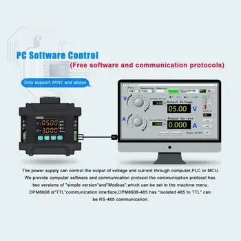 DPM8608 Programmable Remote Control Power Supply Communication Constant Voltage Current DC-DC Step-down 0-60V 0-8A 24BA
DPM8608 Programmable Remote Control Power Supply Communication Constant Voltage Current DC-DC Step-down 0-60V 0-8A 24BA