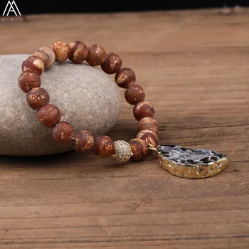 Natural Druzy Drusy Agates Charms Beads Elastic Bracelet,10mm Bronze Color FSU Tibetan Agates Beads Buddha Bracelet N0356AMBA
Natural Druzy Drusy Agates Charms Beads Elastic Bracelet,10mm Bronze Color FSU Tibetan Agates Beads Buddha Bracelet N0356AMBA