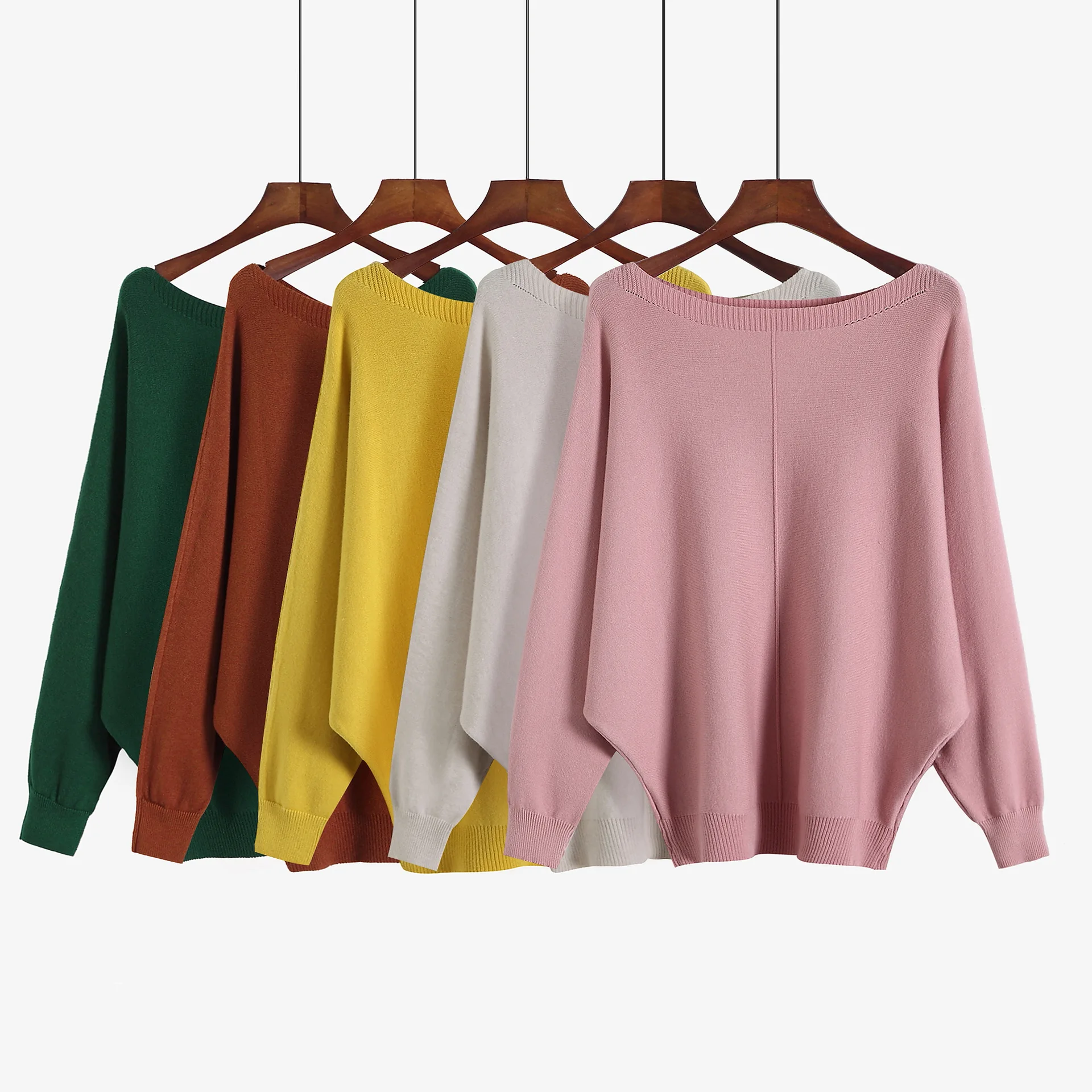Pullovers Women Slash Neck Sweaters Long Sleeve Solid Color Female Jumper Autumn Fashion Basic Top Soft Knitted Clothes
Pullovers Women Slash Neck Sweaters Long Sleeve Solid Color Female Jumper Autumn Fashion Basic Top Soft Knitted Clothes