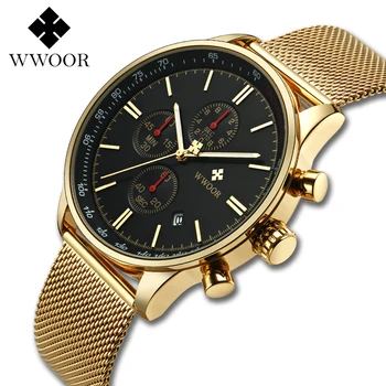 WWOOR New Watches Men Brand Luxury Quartz Watch for Men Reloj Hombre Sports Waterproof Mesh Steel Men's Watch Relogio Masculino
WWOOR New Watches Men Brand Luxury Quartz Watch for Men Reloj Hombre Sports Waterproof Mesh Steel Men's Watch Relogio Masculino