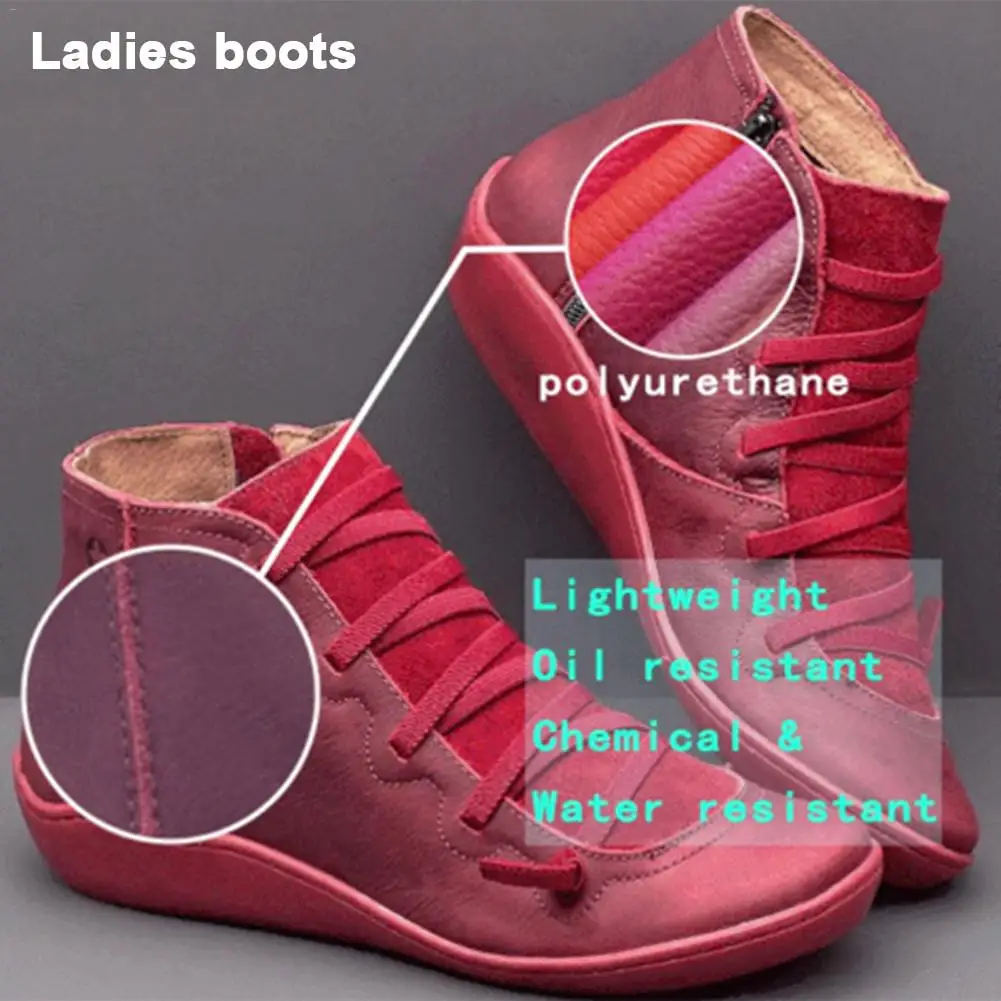 Women Winter Snow Boots PU Leather Ankle Flat Shoes Woman Short Brown Boots With Fur For Women Boots With Side Zipper 35-43
Women Winter Snow Boots PU Leather Ankle Flat Shoes Woman Short Brown Boots With Fur For Women Boots With Side Zipper 35-43