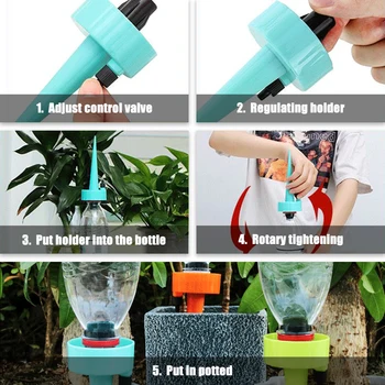 Automatic Plant Watering Potted Flower Self Watering Devices Slow Release Bottle Irrigation Stake Home Plant Watering Drip Tools 
Automatic Plant Watering Potted Flower Self Watering Devices Slow Release Bottle Irrigation Stake Home Plant Watering Drip Tools