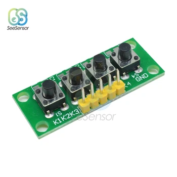 5Pin 1x4 4 Independent Key Button Keypad Keyboard Module MCU Student Class Design Graduation Project Experiment DIY Kit
5Pin 1x4 4 Independent Key Button Keypad Keyboard Module MCU Student Class Design Graduation Project Experiment DIY Kit