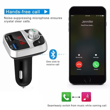 Bluetooth FM Transmitter Car Kit Dual USB Aux Modulator Handsfree Car MP3 Player 3.1A Car Charge Adapter U disk TF music play
Bluetooth FM Transmitter Car Kit Dual USB Aux Modulator Handsfree Car MP3 Player 3.1A Car Charge Adapter U disk TF music play