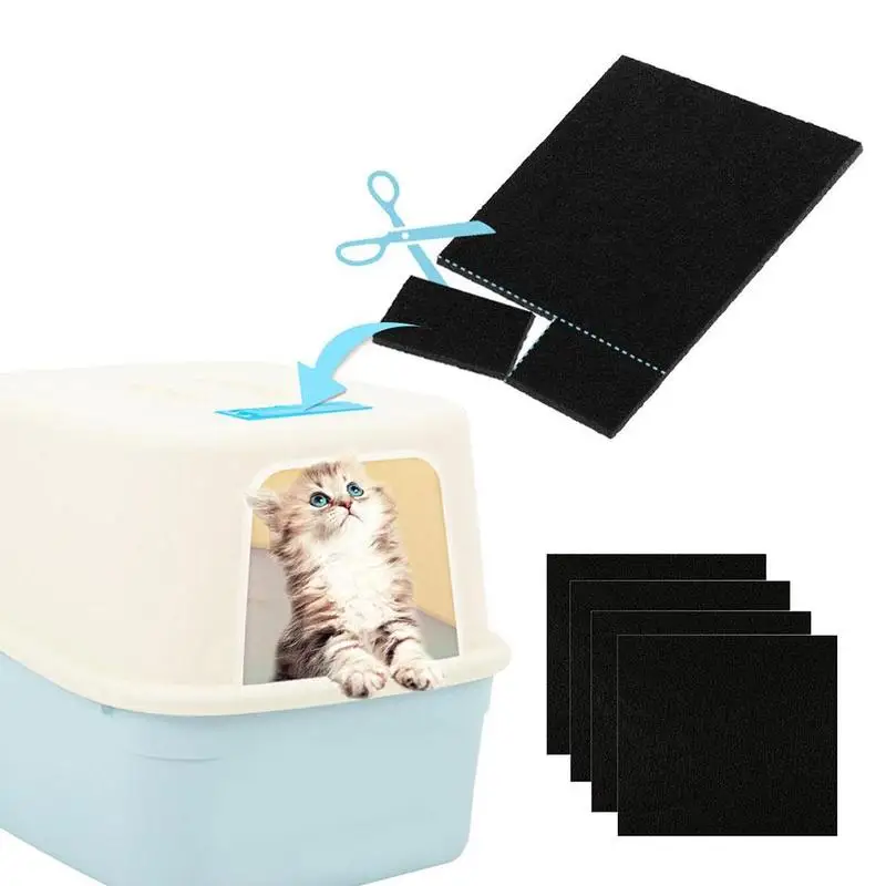 Pet Litter Box Activated Carbon Deodorizing Filter Charcoal Litter Box Replacement Filter Hooded Cats Pans Carbon Odor Filters
Pet Litter Box Activated Carbon Deodorizing Filter Charcoal Litter Box Replacement Filter Hooded Cats Pans Carbon Odor Filters