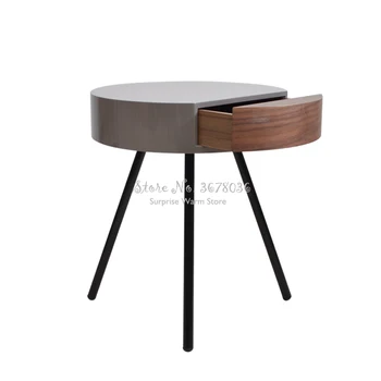 Simple Modern Side Table Living Room Small Coffee Table Nordic Simple Round Bedside Table Nightstand with Drawers Free Shipping
Simple Modern Side Table Living Room Small Coffee Table Nordic Simple Round Bedside Table Nightstand with Drawers Free Shipping