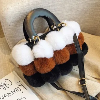 Fashion Woman's Bag Luxury Brand Soft Fur Shoulder Bag for Woman Classical Furball Handbag FemaleTote Bag Christmas Gifts
Fashion Woman's Bag Luxury Brand Soft Fur Shoulder Bag for Woman Classical Furball Handbag FemaleTote Bag Christmas Gifts