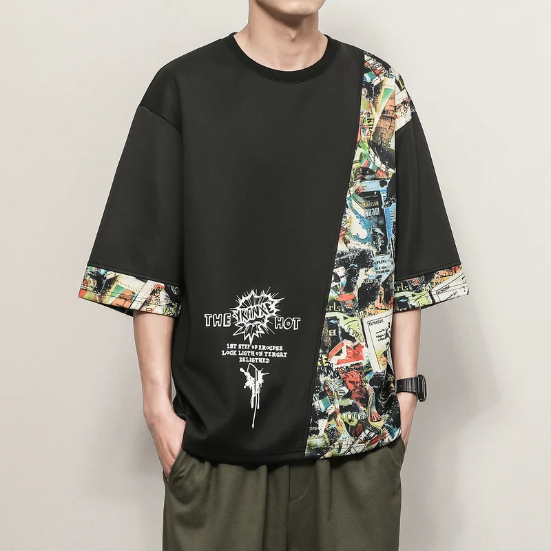2020 Summer Short Sleeve T Shirt Men Loose Tshirt Top Tees HIP HOP Streetwear PUNK ROCK Fashion Clothes O NECK M-4XL 5X
2020 Summer Short Sleeve T Shirt Men Loose Tshirt Top Tees HIP HOP Streetwear PUNK ROCK Fashion Clothes O NECK M-4XL 5X
