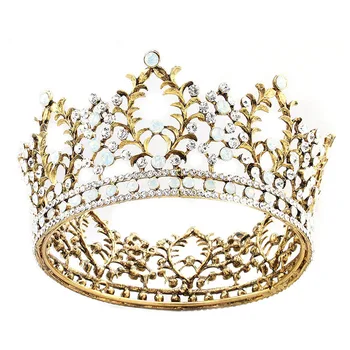 FUN-BEAUTY The New Round Bridal Crown Inlaid Zircon Baroque Rhinestone Crown Bridal Dress Headdress Cake Popular Head Accessorie
FUN-BEAUTY The New Round Bridal Crown Inlaid Zircon Baroque Rhinestone Crown Bridal Dress Headdress Cake Popular Head Accessorie