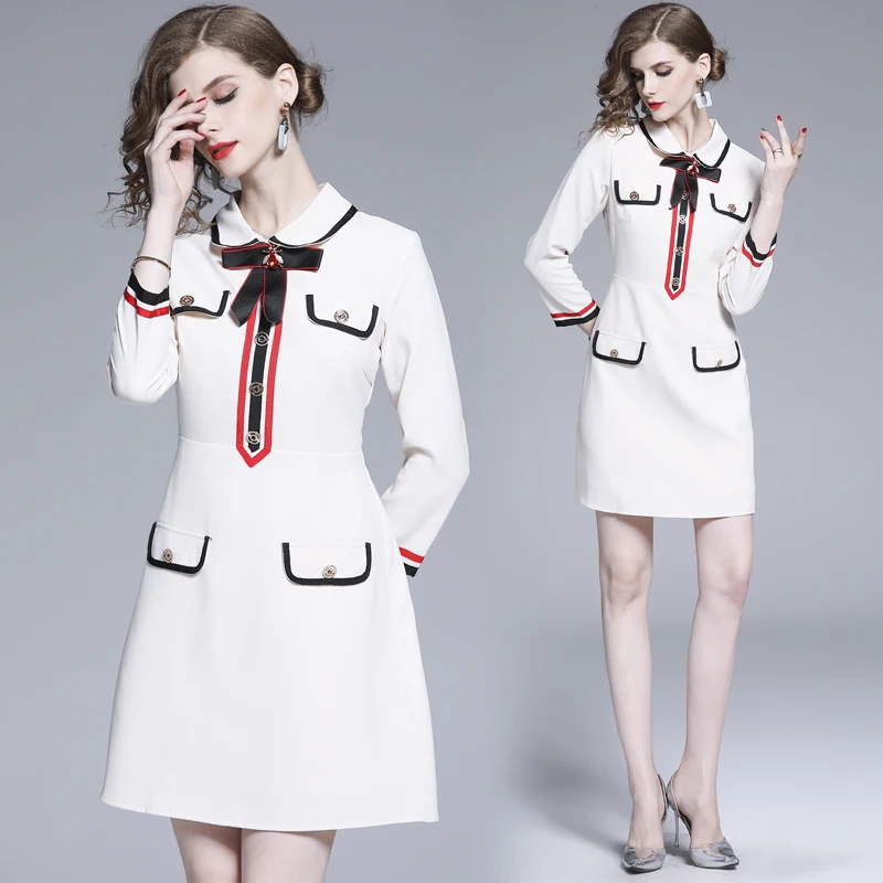 European and American women's French small platycodon retro temperament slim small fragrance dress
European and American women's French small platycodon retro temperament slim small fragrance dress