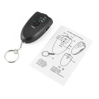 Breathable alcohol detector portable alcohol tester keychain with LED function practical durable alcohol detector
Breathable alcohol detector portable alcohol tester keychain with LED function practical durable alcohol detector