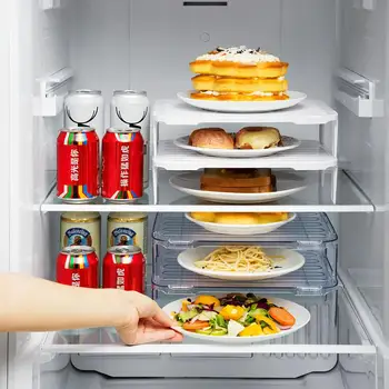 2PCS Transparent Refrigerator Layered Storage Racks Stackable Kitchen Food Dishes Storage Organizers Space Save
2PCS Transparent Refrigerator Layered Storage Racks Stackable Kitchen Food Dishes Storage Organizers Space Save