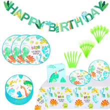Cartoon Dinosaur Theme Party Disposable Tableware Animal Paper Plates Cups Napkins Tableware for Kids Birthday Party Decoraitons
Cartoon Dinosaur Theme Party Disposable Tableware Animal Paper Plates Cups Napkins Tableware for Kids Birthday Party Decoraitons