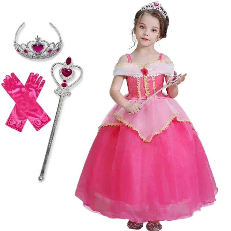 Fancy Sleeping Beauty Dress For Girl Aurora Princess Dresses Kids Rose Red Cosplay Costume Anna Elsa Halloween Party Vestidos
Fancy Sleeping Beauty Dress For Girl Aurora Princess Dresses Kids Rose Red Cosplay Costume Anna Elsa Halloween Party Vestidos
