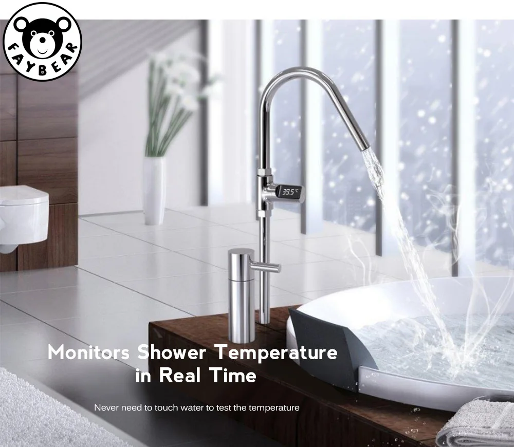 Digital Bath Baby Thermometer Home Self-generating Electricity Flow Water Temperture Monitor Battery Free Led Display Shower
Digital Bath Baby Thermometer Home Self-generating Electricity Flow Water Temperture Monitor Battery Free Led Display Shower
