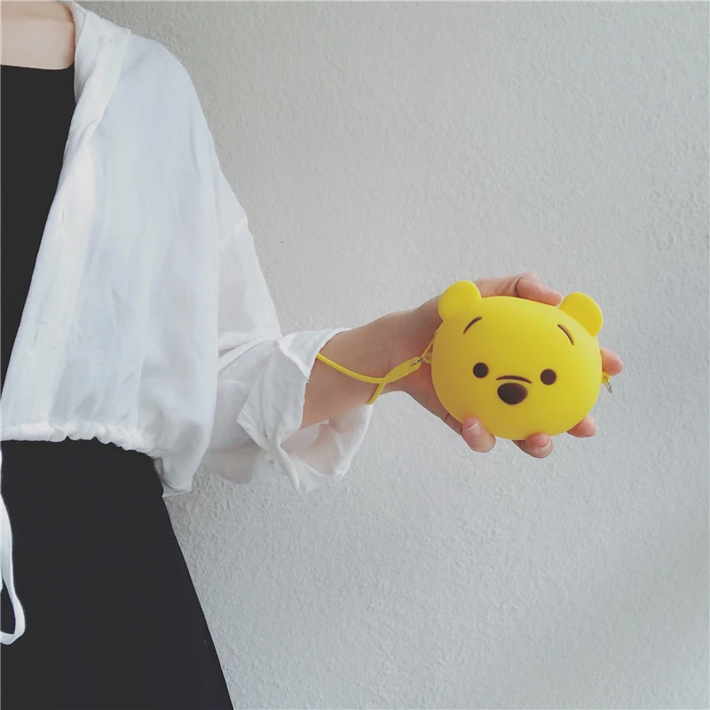 Fashion Cartoon Bear Bag For Earphone Case Mini Coin Purse Silicone Suitcase Card Bag Waterproof Key Wallets Kids Ornaments
Fashion Cartoon Bear Bag For Earphone Case Mini Coin Purse Silicone Suitcase Card Bag Waterproof Key Wallets Kids Ornaments