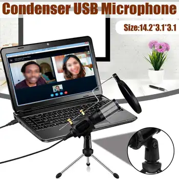 Professional USB Condenser Microphone with Tripod Stand Computer Studio Microphone For Chatting Gaming Podcast Recording
Professional USB Condenser Microphone with Tripod Stand Computer Studio Microphone For Chatting Gaming Podcast Recording