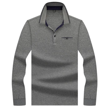 Men Fashion High Quality Long Sleeves Casual Solid Polo Shirts Middle-aged solid color business dad wear lapel Polo shirt
Men Fashion High Quality Long Sleeves Casual Solid Polo Shirts Middle-aged solid color business dad wear lapel Polo shirt