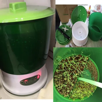 Digital Home DIY Bean Sprouts Maker 2/3 Layers Automatic Electric Germinator Seed Vegetable Seedling Growth Bucket
Digital Home DIY Bean Sprouts Maker 2/3 Layers Automatic Electric Germinator Seed Vegetable Seedling Growth Bucket