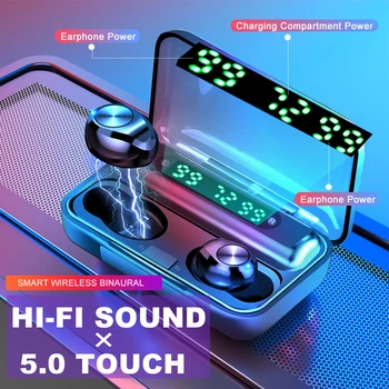 F9-9 TWS Wireless Bluetooth Earphone Stereo Headset with mic LED Display sport Gaming Headset Gaming Headphones With Power Bank 
F9-9 TWS Wireless Bluetooth Earphone Stereo Headset with mic LED Display sport Gaming Headset Gaming Headphones With Power Bank