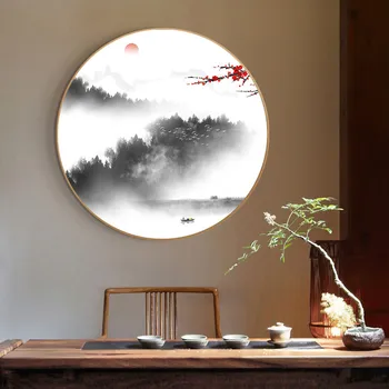 New Chinese Style Living Room Decorative paintings by numbers Circle Hanging Sofa Wall Mural Modern Entrance Restaurant Ink
New Chinese Style Living Room Decorative paintings by numbers Circle Hanging Sofa Wall Mural Modern Entrance Restaurant Ink