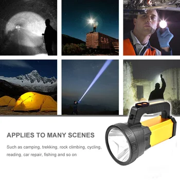 Waterproof Spot Lamp U79 LED Searchlight Lantern Flashlight 3 Modes Waterproof Rechargeable Light for Outdoor Camping
Waterproof Spot Lamp U79 LED Searchlight Lantern Flashlight 3 Modes Waterproof Rechargeable Light for Outdoor Camping