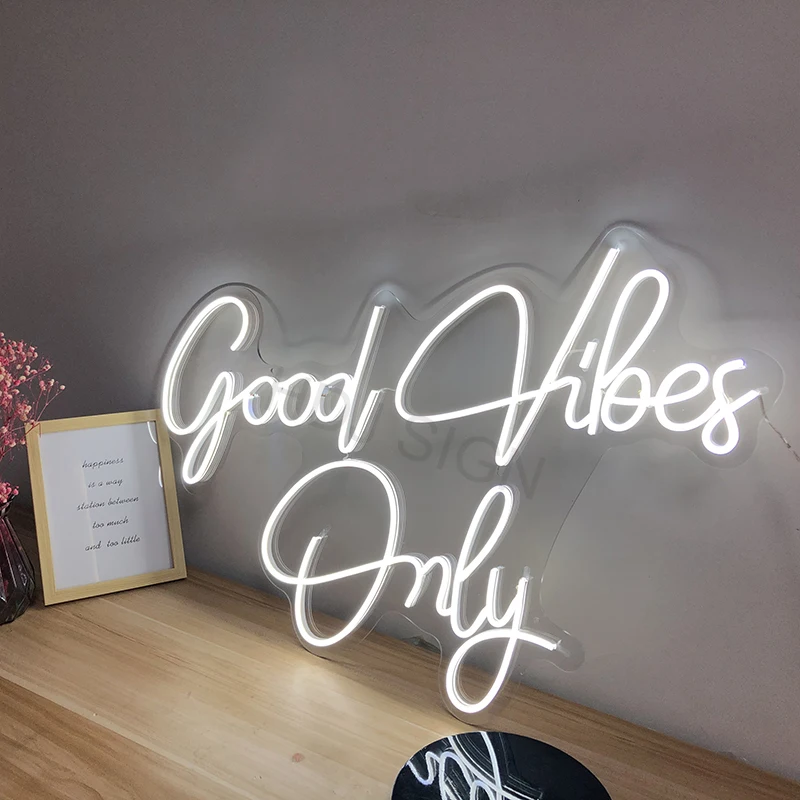 Custom Outdoor Led good vibes only Flex Neon Sign light l Art Pub Club Wall Hanging for Sign decor Pink for Room party
Custom Outdoor Led good vibes only Flex Neon Sign light l Art Pub Club Wall Hanging for Sign decor Pink for Room party